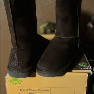 DAWGS Women's Microfiber Boots - Black